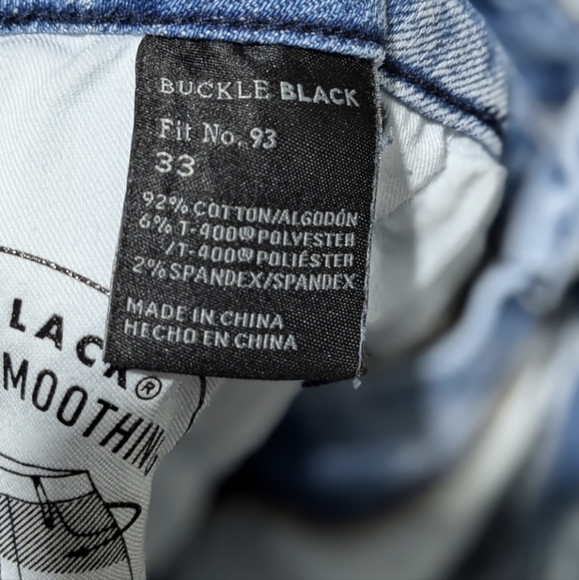 Sz 14/16 Buckle BLACK Curvy Fit 93 High Rise Acid Wash Shorts Sz 33 BBW1748 - Picture 9 of 9